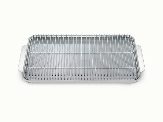 Baking &amp; Cooling Duo - 18x13” Non-Stick Ceramic Sheet With Steel Rack - US 7830