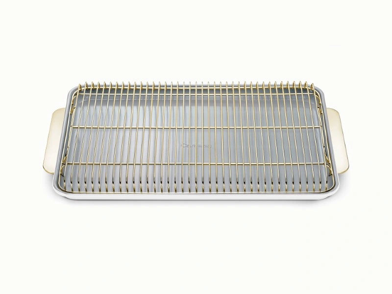 Baking &amp; Cooling Duo - 18x13” Non-Stick Ceramic Sheet With Steel Rack - US 3342
