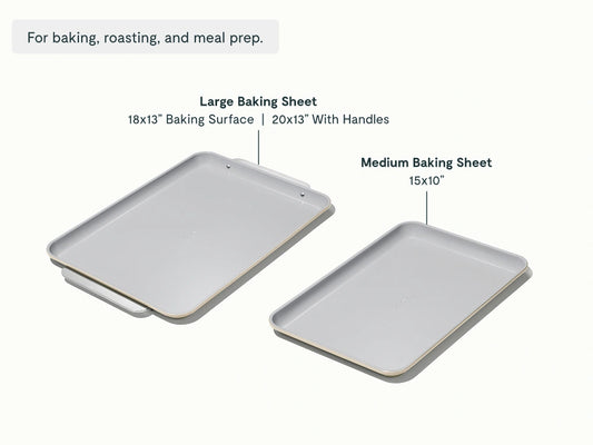 Baking Sheet Duo - 18x13" &amp; 15x10" Non-Stick Ceramic Baking Sheets - US 6867