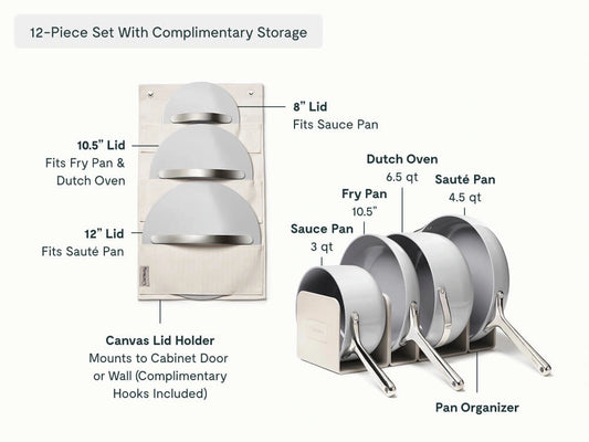 Cookware, Cookware+ & Minis Duo Set - 24-Piece Ceramic Set With Complimentary Storage - US 5589