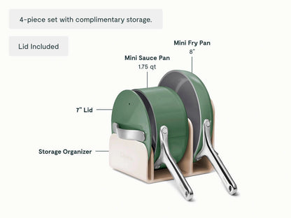 Cookware, Cookware+ &amp; Minis Duo Set - 24-Piece Ceramic Set With Complimentary Storage - US 2277