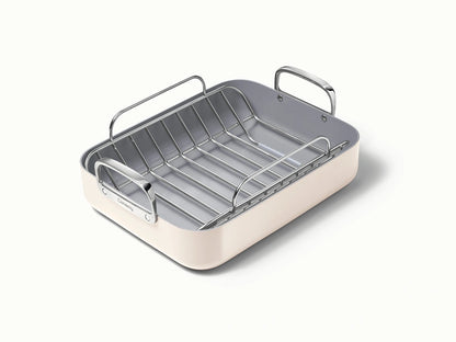Roasting Pan - 16x13” Non-Stick Ceramic Pan With Rack - US 5468