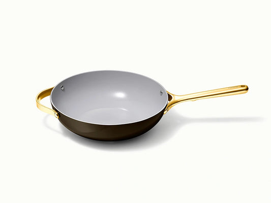 Stir Fry Pan - 12” Wok-Inspired Non-Stick Ceramic Pan - US 8056