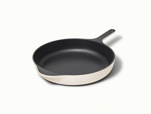 12” Enameled Cast Iron Large Skillet - Durable, Spacious Pan With Excellent Heat Retention - US 7805