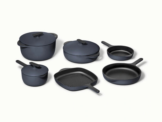 Enameled Cast Iron &amp; Minis Set - 12-Piece Set With Complimentary Storage - US 1936
