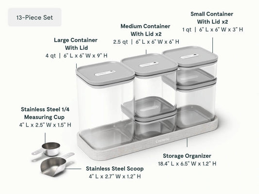 Complete Food Organization Bundle - 26-Piece Set With Complimentary Storage - US 1810