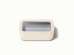 Medium Storage Container - Ceramic-coated 6.6 cup glass Container built for clean storing. - US 3385