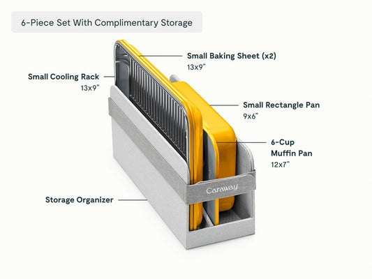 Mini Bakeware Set - 6-Piece Set With Complimentary Storage - US 2976