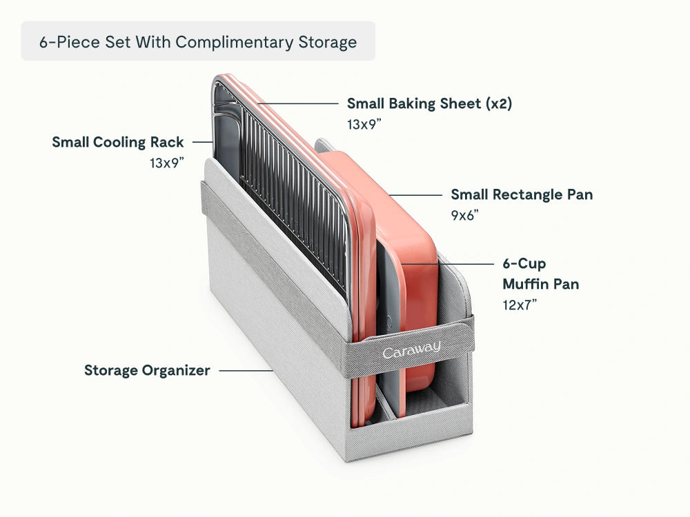 Mini Bakeware Set - 6-Piece Set With Complimentary Storage - US 1493