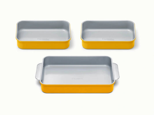 Rectangle Pan Trio - 13x9" &amp; 9x6.5" Non-Stick Ceramic Baking Pans - US 9576