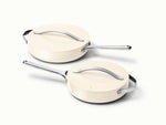 Sauté Pan Duo - 4-Piece Set of Non-Stick Ceramic Pans With Lids - US 7290